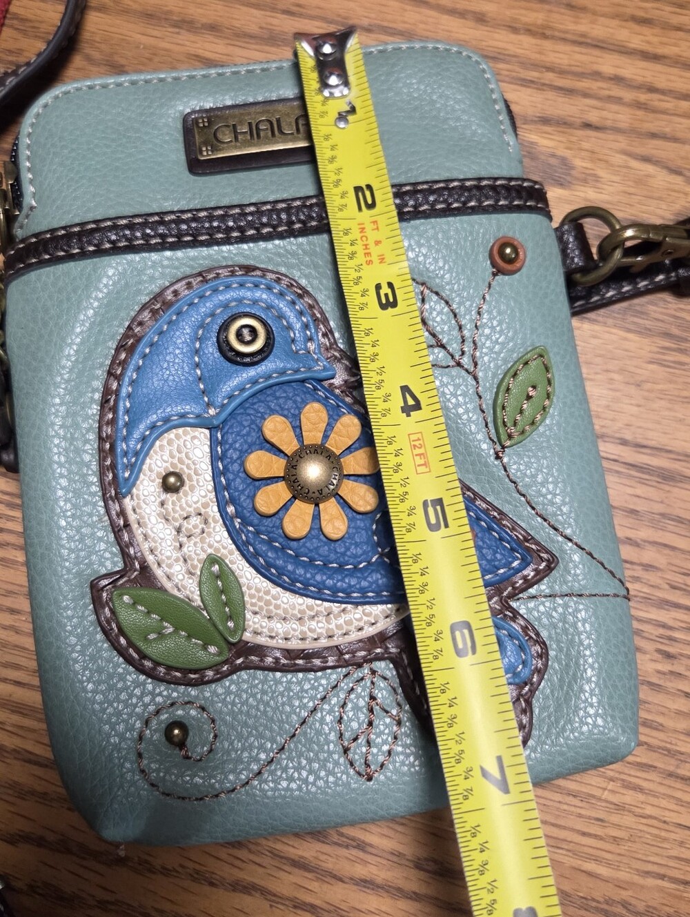 Chala Blue Bird Cellphone Crossbody - Picture 5 of 6